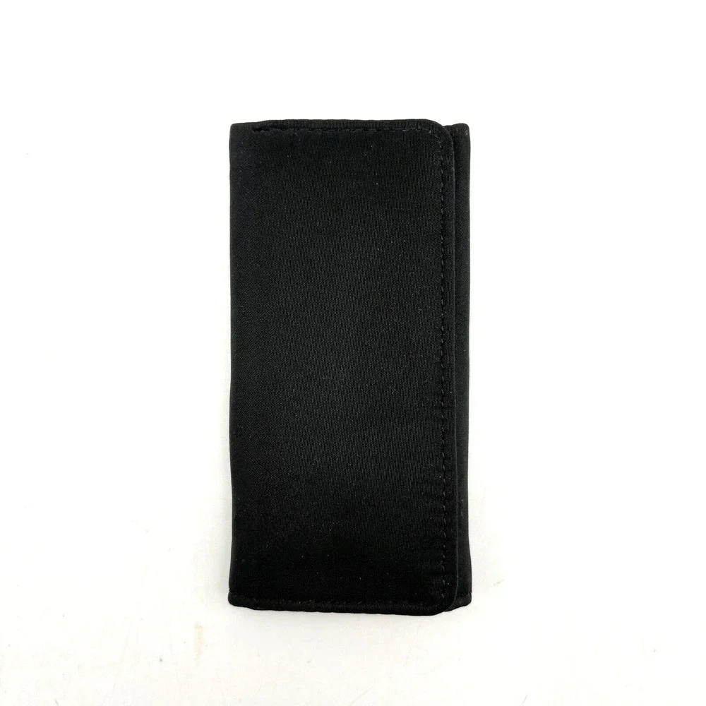 Vintage 90s Black Nylon 6 Ring Keytainer Key Wallet Unisex